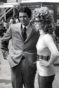 Stefanie Powers On Set Photo Print highlighting classic cinema.
