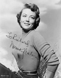 Dorothy Malone Signed MidShot Photo Print showcasing classic beauty.