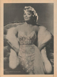 Dorothy Malone Fur Schal Full Photo Print showcasing classic Hollywood elegance.