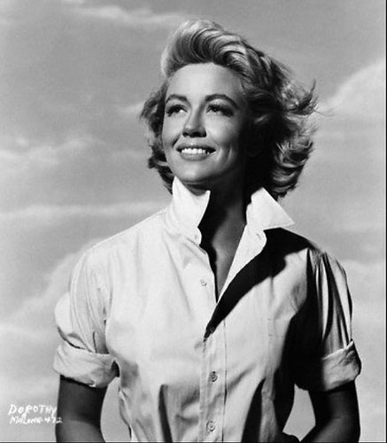 Dorothy Malone Button Down Shirt Photo Print showcasing classic Hollywood elegance.