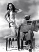 Ann Miller Newspaper Photo Print showcasing classic Hollywood charm.