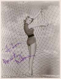 Dorothy Malone Holding Net Signed Photo Print