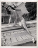 Elaine Stewart Leopard Pinup Photo Print showcasing classic retro glamour.