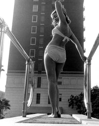 Elaine Stewart Looking Back on Diving Board Photo Print