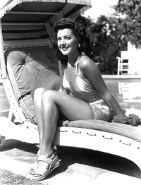 Ann Rutherford Poolside Photo Print capturing classic Hollywood elegance