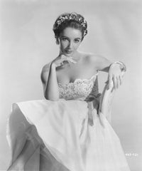 Elizabeth Taylor Flower Headpiece Photo Print