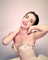 Elizabeth Taylor Hands on Neck Photo Print, classic Hollywood decor