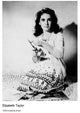 Elizabeth Taylor Holding Scissors Photo Print
