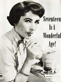 Elizabeth Taylor Seventeen is a Wonderful Age Ad Photo Print