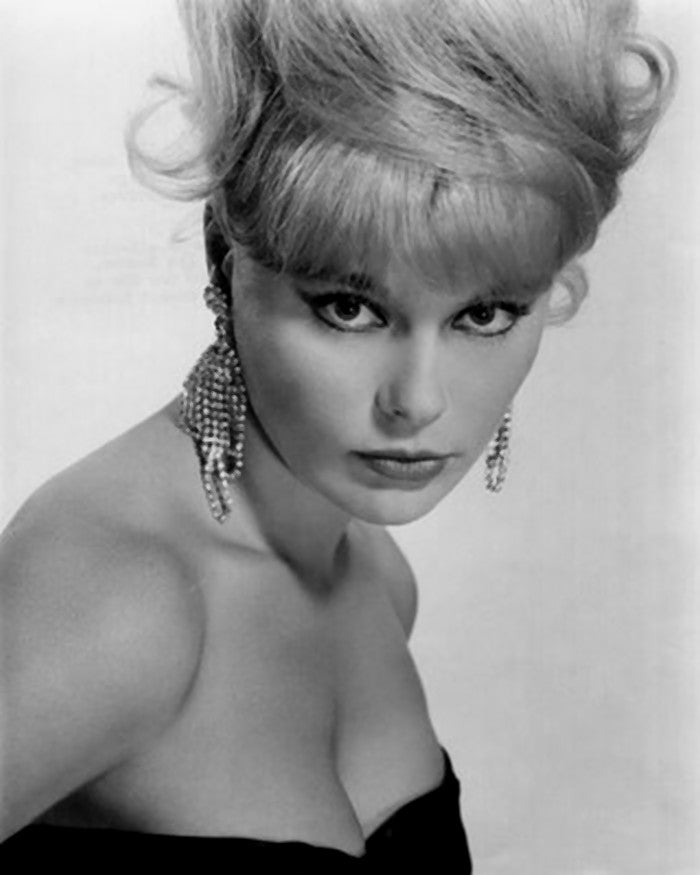 Close-up photo print of Elke Sommer showcasing her timeless beauty