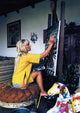 Elke Sommer Painting Photo Print showcasing vibrant colors and expressive style.