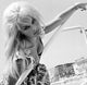 Elke Sommer Leaning Over Rail Photo Print