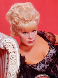 Elke Sommer Photo Print - Leaning on White Chair