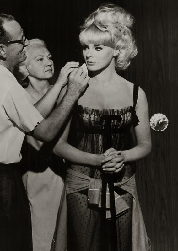Elke Sommer Getting Makeup Done Photo Print