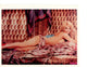Elke Sommer Laying in Sheets Photo Print showcasing classic elegance.