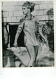 Elke Sommer Bottomless in Checkered Button Up Photo Print