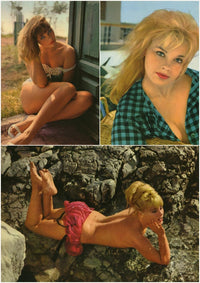 Elke Sommer Tri-Split Photo Print showcasing elegance and charm.