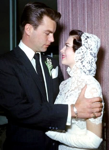 Natalie Wood and Robert Wagner Wedding Photo Print