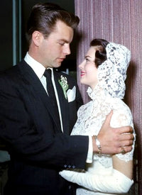 Natalie Wood and Robert Wagner Wedding Photo Print