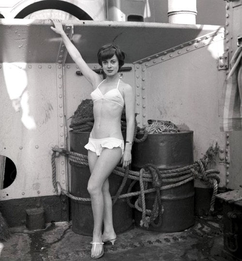 Anna Maria Ferrero Pose Photo Print showcasing elegance and charm.