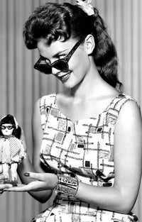 Natalie Wood Doll Photo Print showcasing classic Hollywood beauty.