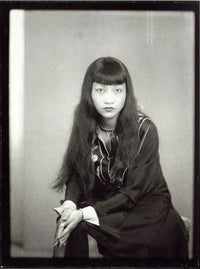 Anna May Wong Black Dress Photo Print showcasing classic Hollywood glamour.