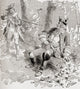 The Shooting of Dieskau at the Battle of Lake George Fine Art Print by Ken Welsh