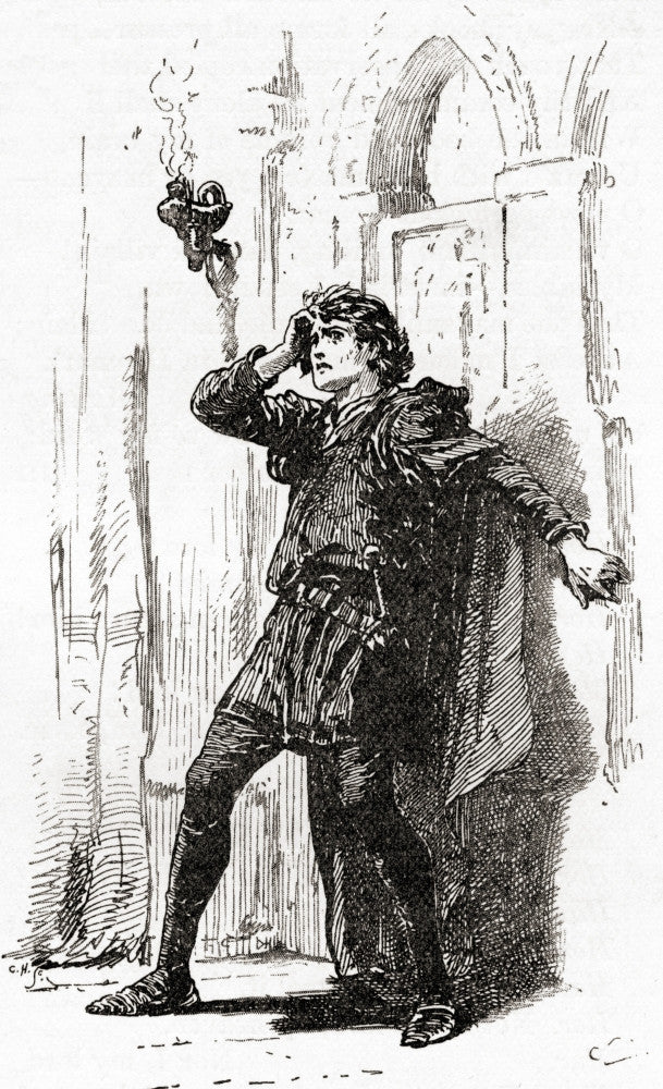 Hamlet Act I Scene 5 Fine Art Print by Gordon Browne