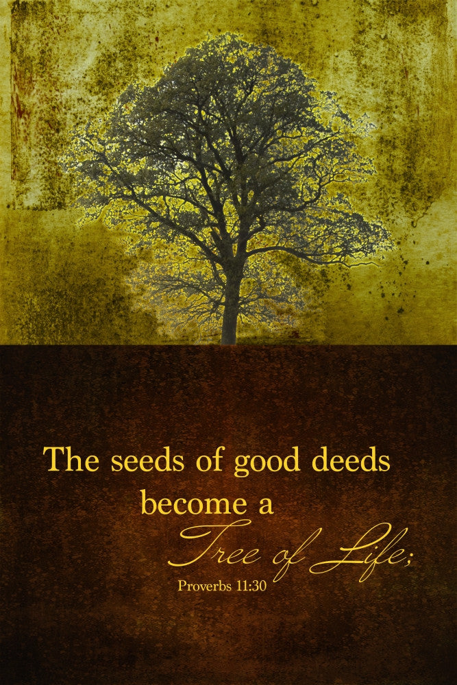 Tree and Proverbs 11:30 Fine Art Print by Tim Antoniuk