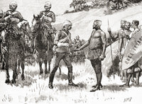 The Surrender of Cetewayo Fine Art Print - Anglo-Zulu War 1879 by Ken Welsh