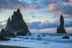 Reynisdrangar Sea Stacks Sunrise Fine Art Print by Robert Postma