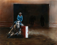 Barrel Racer Fine Art Print by Kane Pendry - 17x13