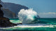 Large Ocean Wave Crashing into Rock on Na Pali Coast, Kauai Fine Art Print by The Nature Collection