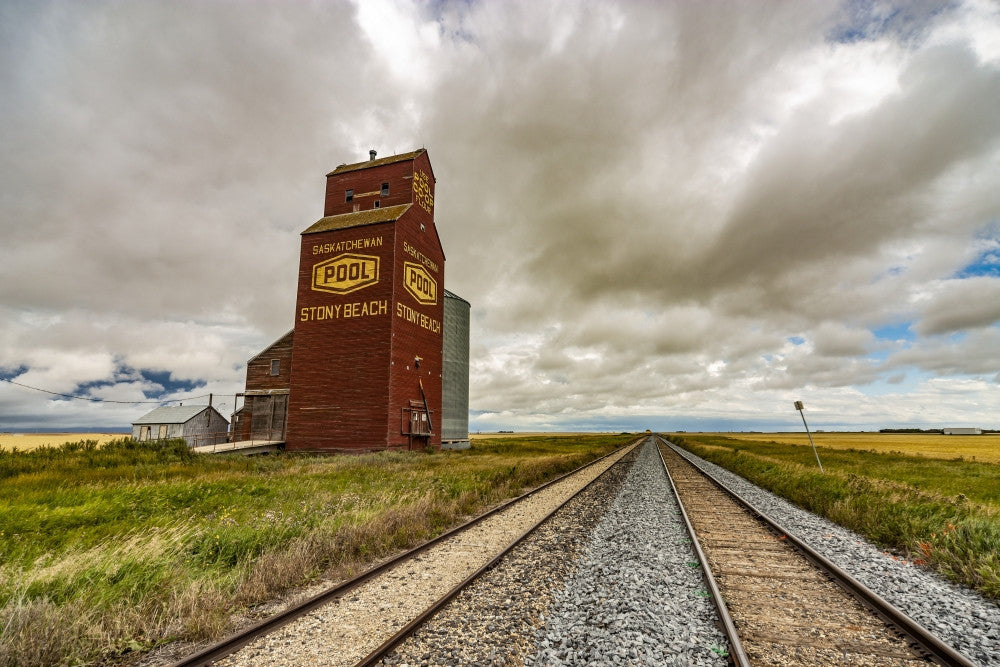 Stony Beach Grain Elevator Fine Art Print by Michael St. Laurent