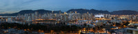 Vancouver Night Lights Panorama Poster Print by The Nature Collection