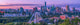 Skyline of Edmonton at Dusk Fine Art Print by Justin Sinclair