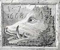 Sign of the Boar's Head Tavern Fine Art Print by Hilary Jane Morgan