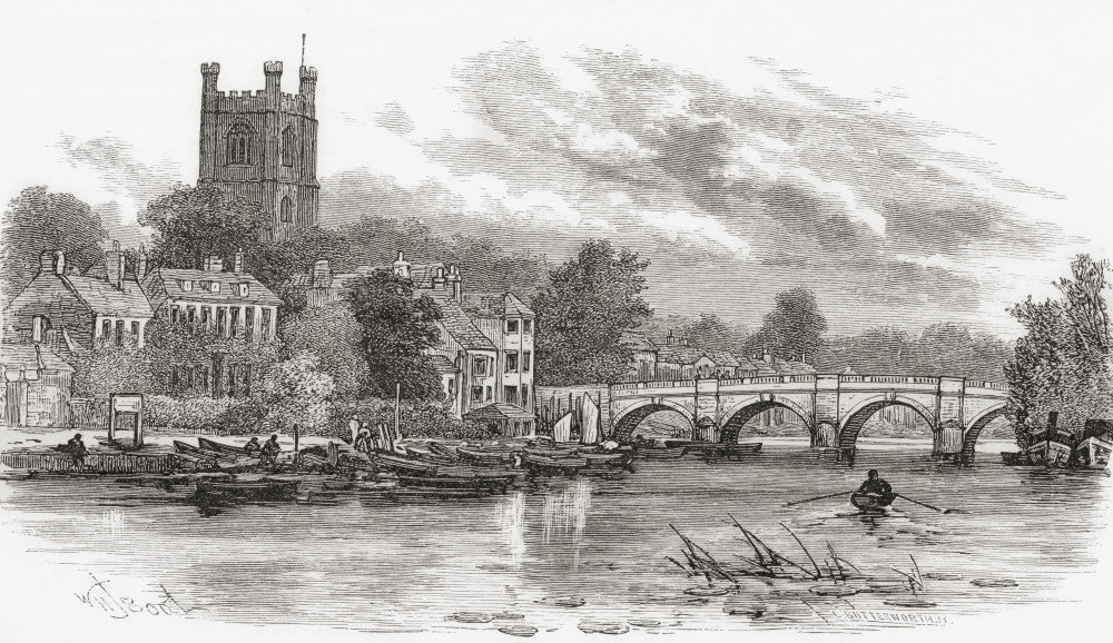 Henley-on-Thames 19th Century Fine Art Print by Hilary Jane Morgan