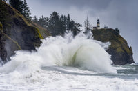 A Big Wave at Cape Disappointment Fine Art Print by Robert L. Potts