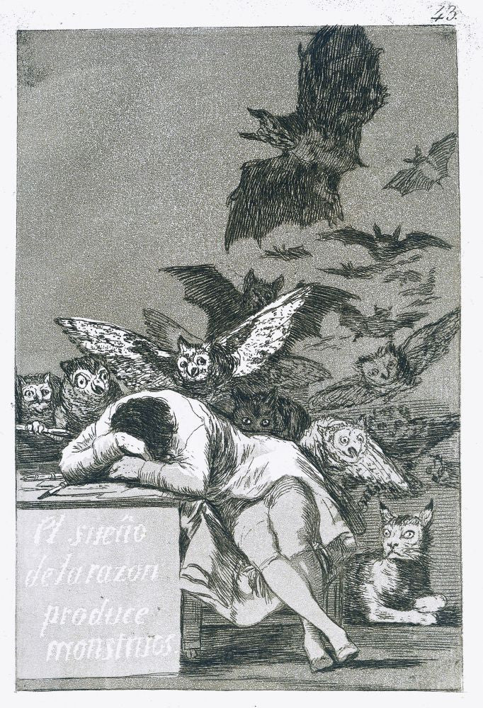 El Sueño De La Razón Produce Monstruos Fine Art Print by Francisco de Goya | Ken Welsh