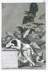 El Sueño De La Razón Produce Monstruos Fine Art Print by Francisco de Goya | Ken Welsh