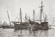 La Nina and La Pinta Ship Replicas Fine Art Print by Ken Welsh