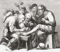 17th Century Surgeon Performing Foot Surgery Art Print by Ken Welsh