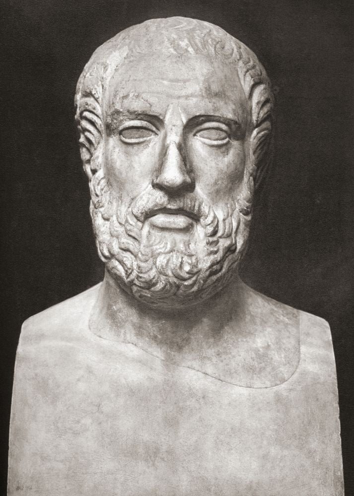Bust of Aristophanes Fine Art Poster Print by Ken Welsh