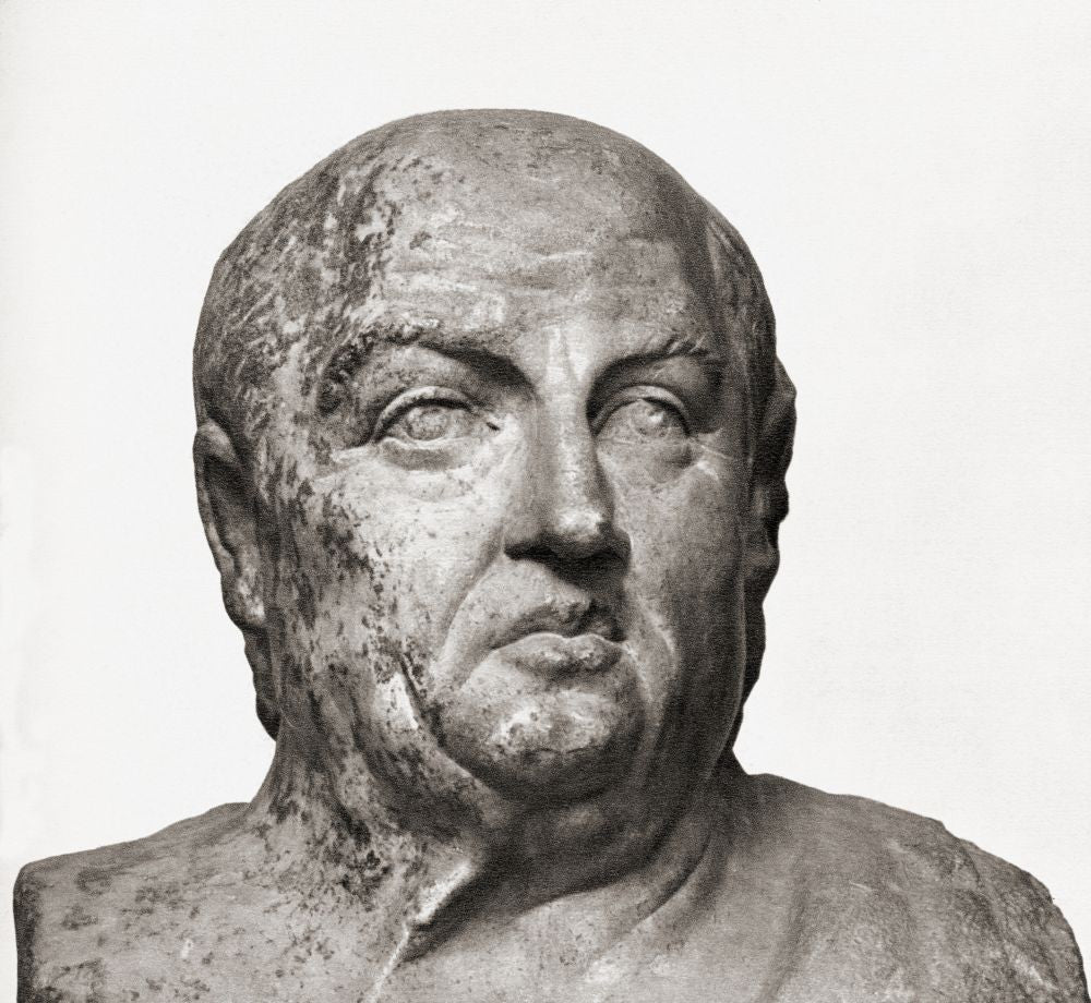 Bust of Seneca the Younger Fine Art Print by Ken Welsh
