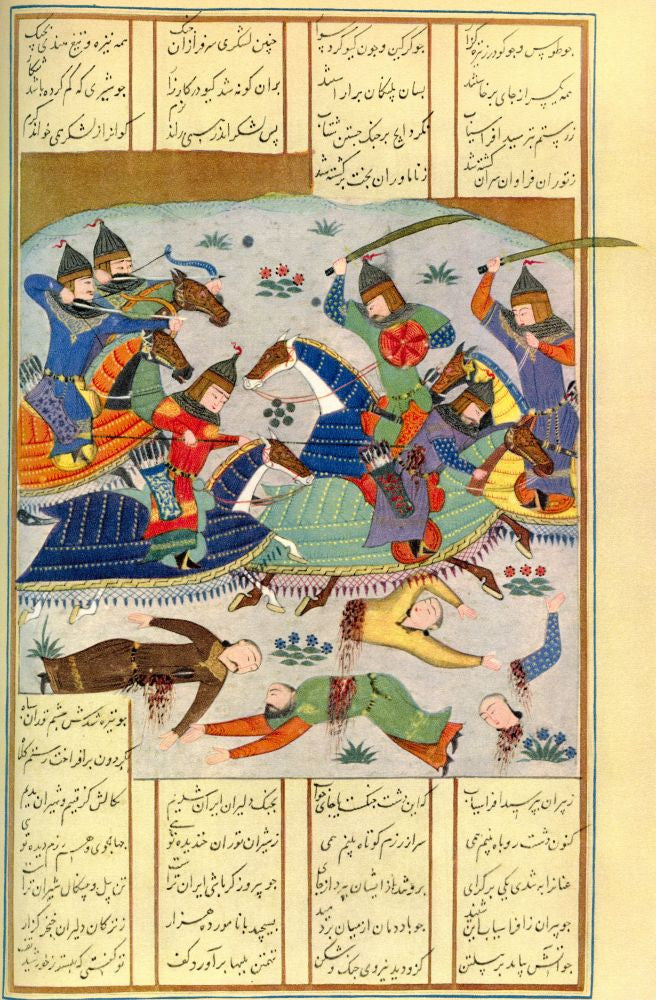 Battle Scene from The Shahnameh by Ken Welsh - Fine Art Print