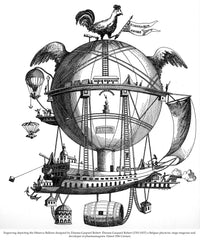 19th Century Engraving of the Minerva Balloon by 'tienne-Gaspard Robert