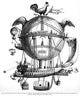 19th Century Engraving of the Minerva Balloon by 'tienne-Gaspard Robert