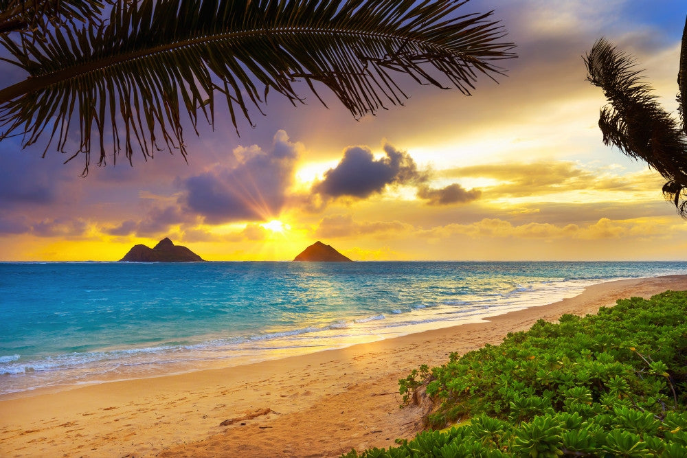 Sunrise Over Lanikai Beach Fine Art Print by 770 Productions