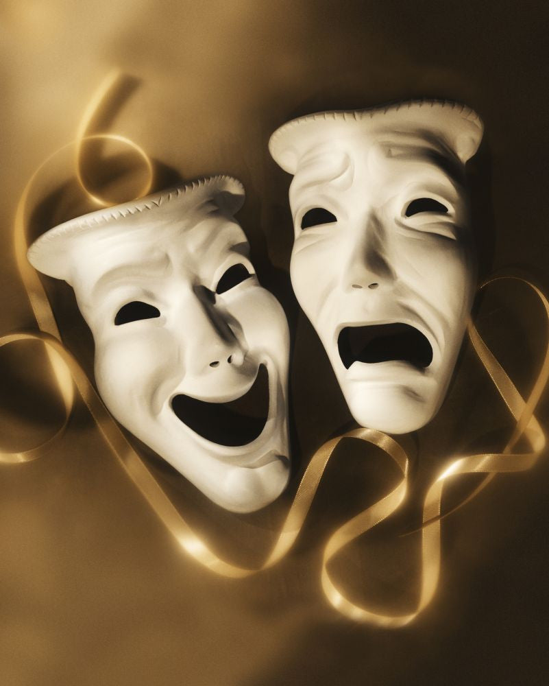 Comedy and Tragedy Masks Fine Art Print by Rick Boden & Marilyn Ledingham